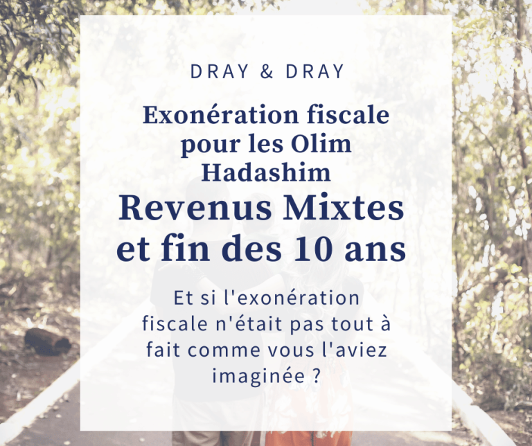 Exoneration d'impôts pour les olim